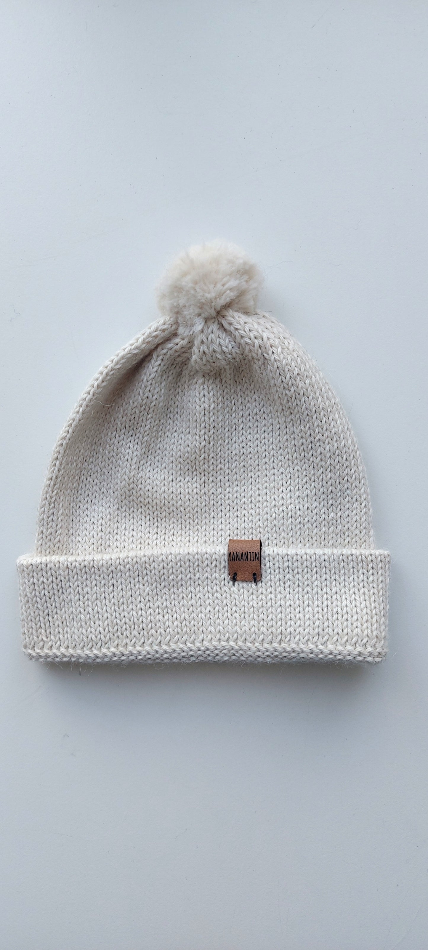 Baby Hat | 100% Baby Alpaca Wool | 3-6 Months | Baby Pastel