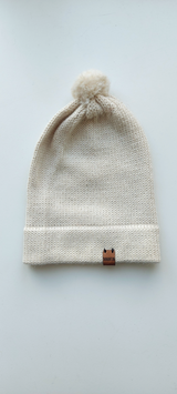 Knitted Baby Hat | 100% Baby Alpaca | Newborn & 3–6 Months (2.0)