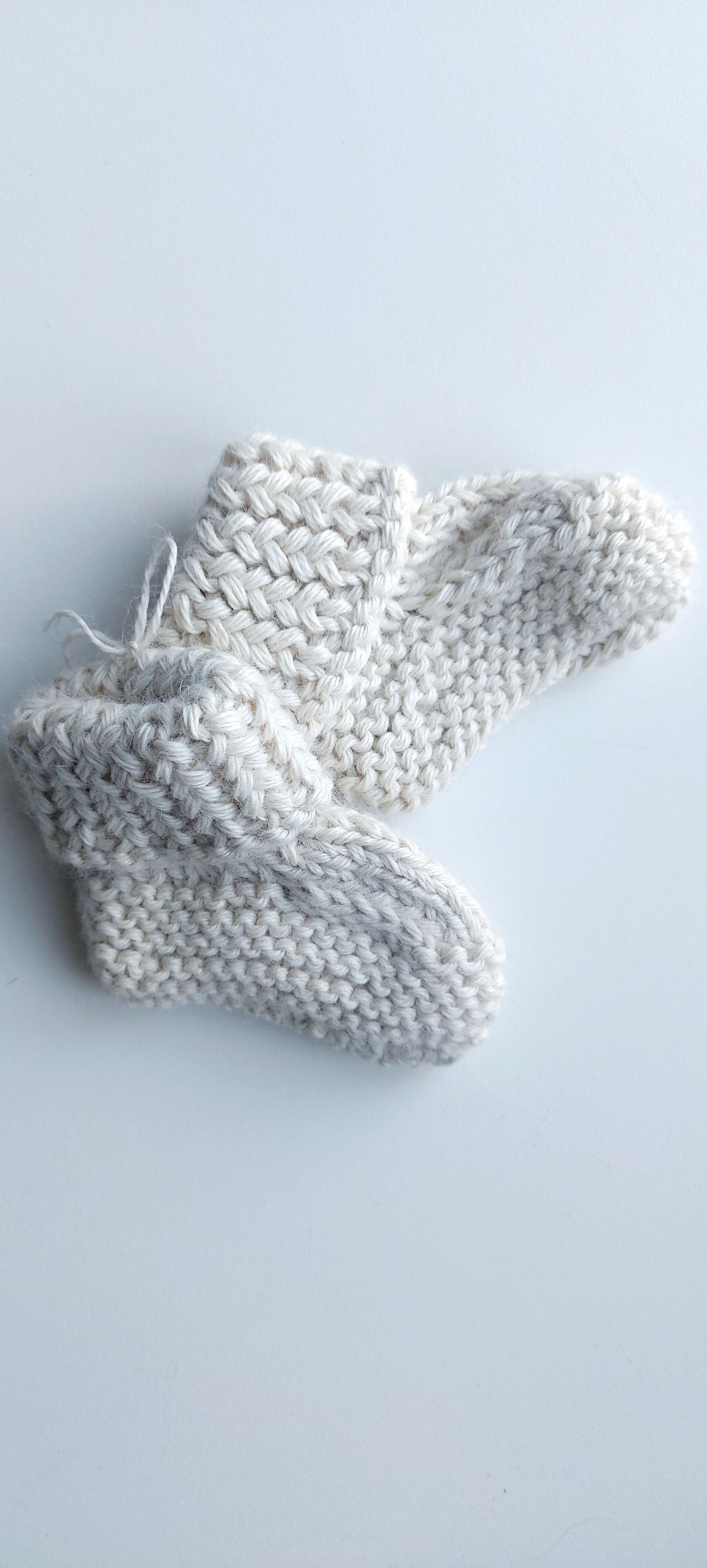 Baby Socks | 100% Baby Alpaca Wool | 3-6 Months | Baby Vanilla