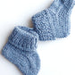 Baby Socks | 100% Baby Alpaca Wool | 3-6 Months | Baby Sky