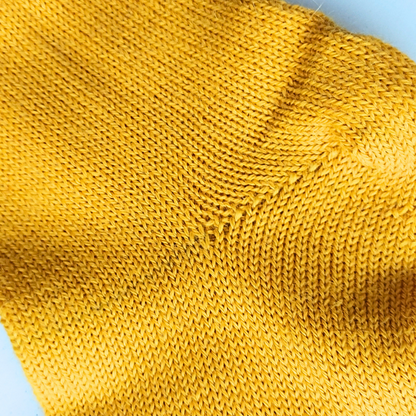 Knitted Socks | Sunny Ochre | 100% Alpaca Wool | Sustainable and Ethically Made