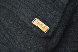 Open-Knit Scarf | Midnight Black | Baby Alpaca & Merino Wool Blend | Extra Large Size