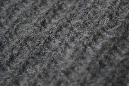 Open-Knit Scarf | Midnight Black | Baby Alpaca & Merino Wool Blend | Extra Large Size