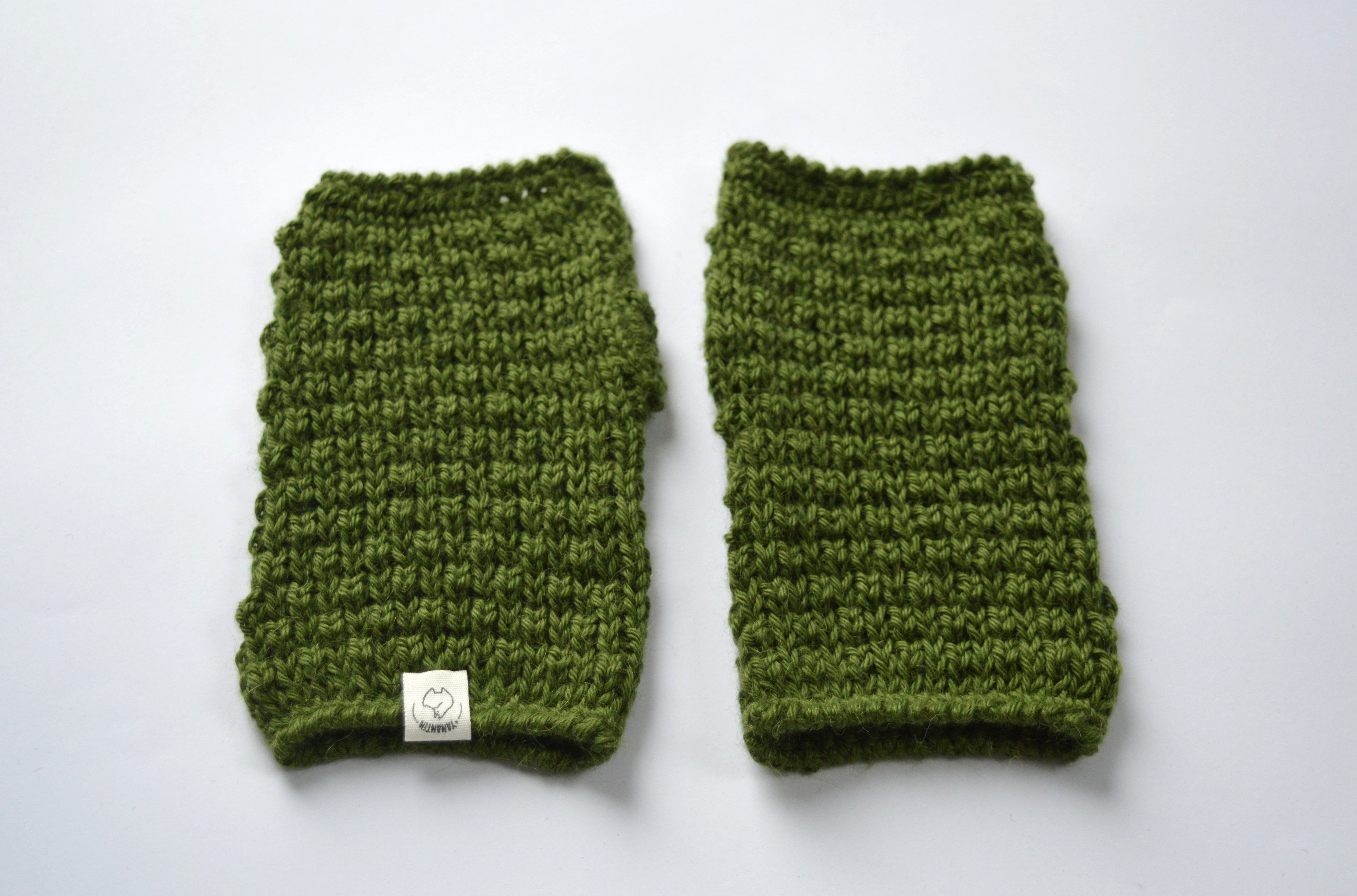 Fingerless Mittens | 100% Baby Alpaca | Fine-Knit Look