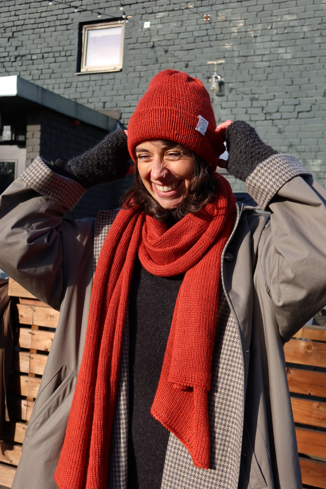 Knitted Scarf | 100% Baby Alpaca | Extra Large