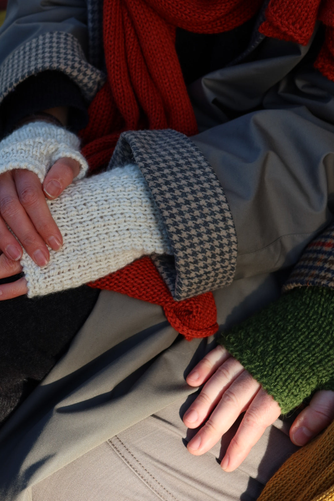 Fingerless Mittens | 100% Baby Alpaca | Fine-Knit Look
