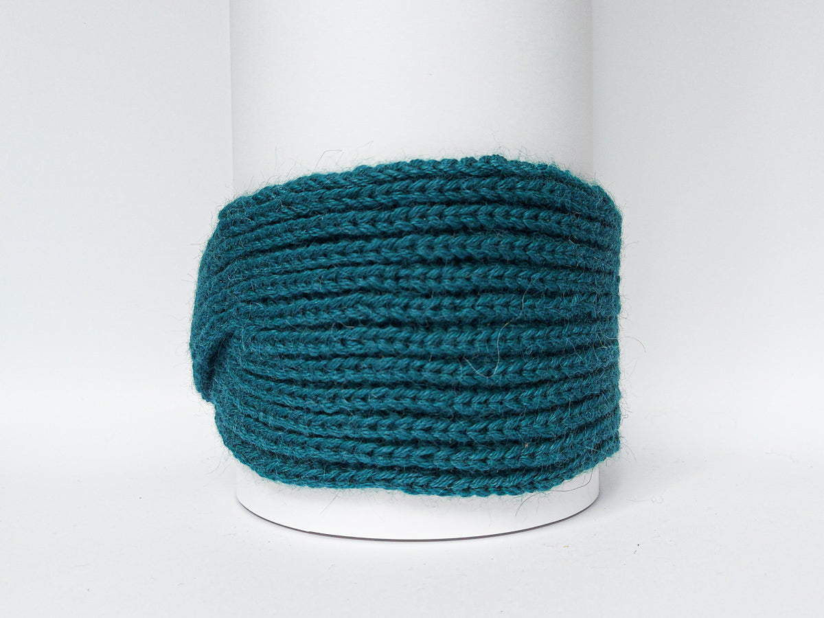 Knitted Headband | Seaweed Green | 100% Alpaca Wool