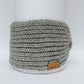 Knitted Headband | Silvery Grey | 100% Alpaca Wool