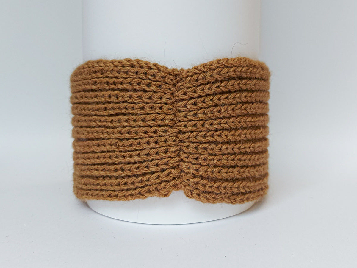 Knitted Headband | Classy Camel | 100% Alpaca Wool