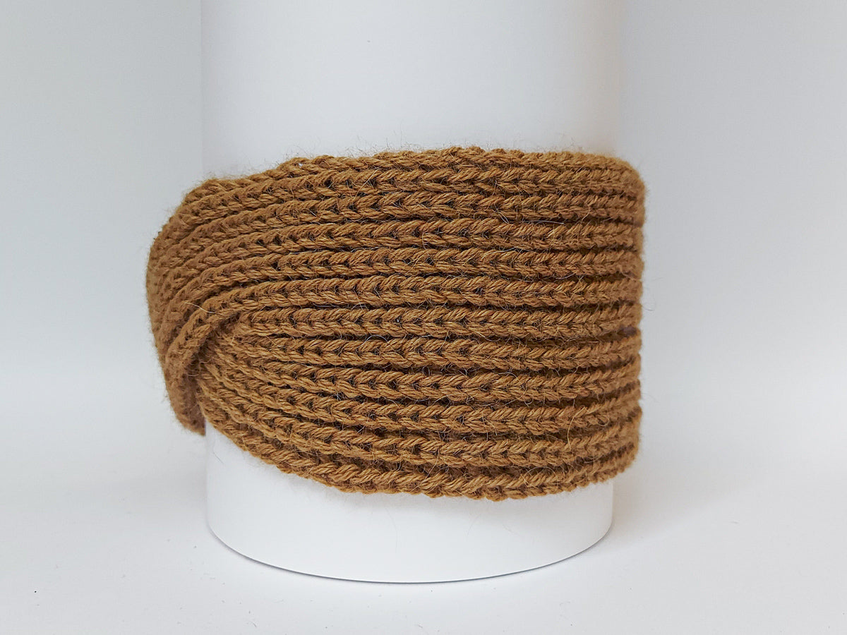 Knitted Headband | Classy Camel | 100% Alpaca Wool