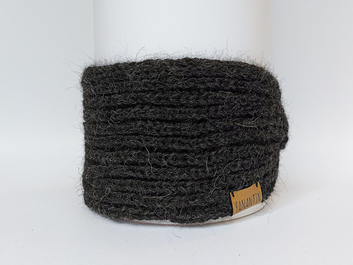 Knitted Headband | Stormy Night Grey | 100% Alpaca Wool