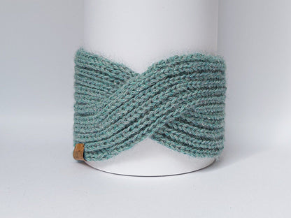 Knitted Headband | Spring Breeze Blue | 100% Alpaca Wool