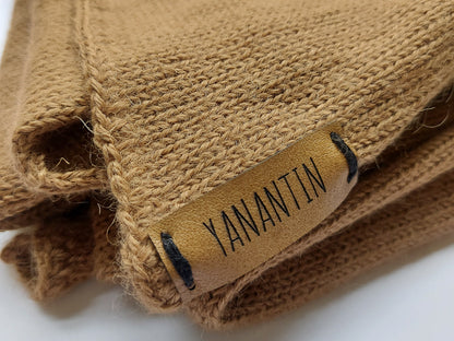 Knitted Scarf | Classy Camel | 100% Alpaca Wool