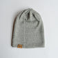 Knitted Hat | Silvery Grey | 100% Alpaca Wool