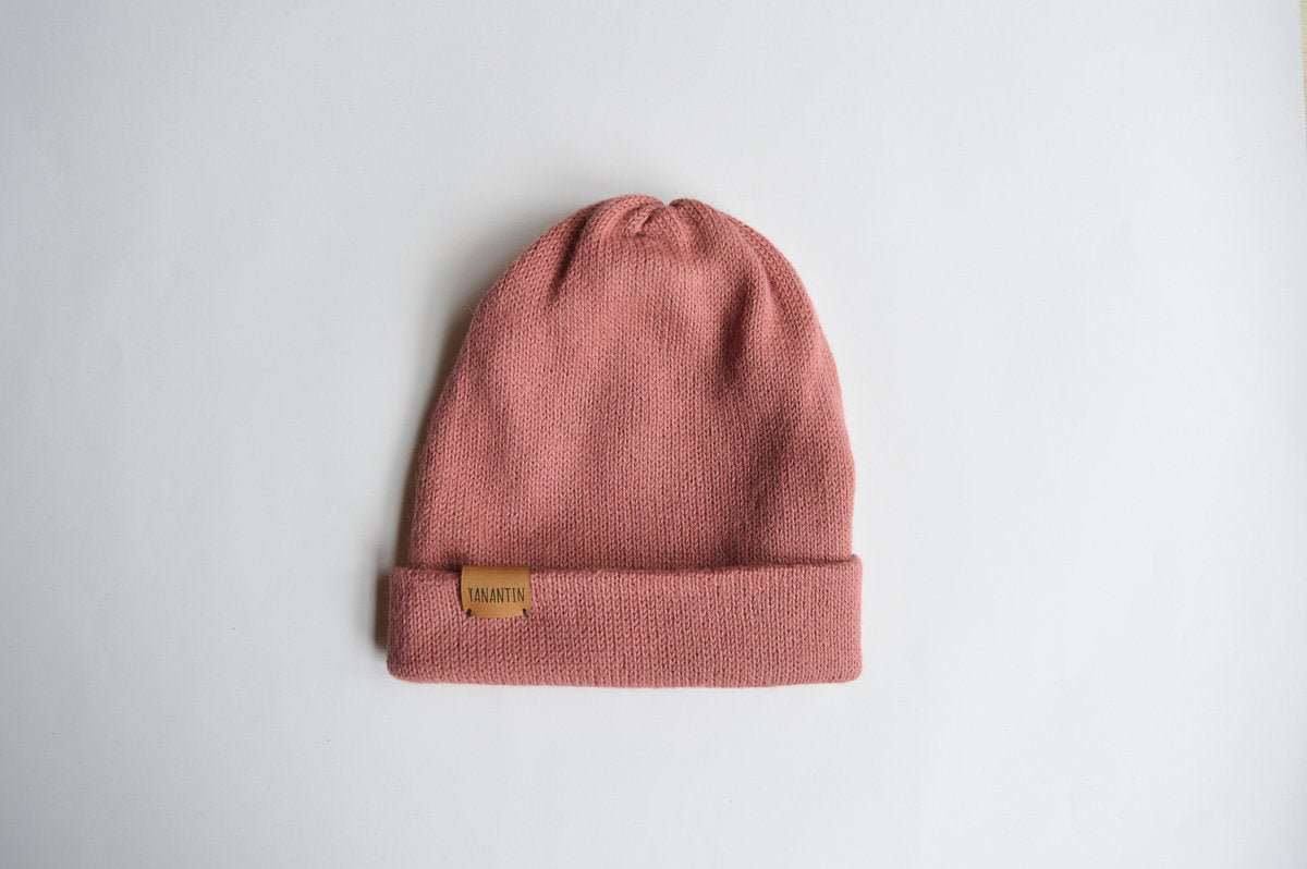 Knitted Hat | Old Roses | 100% Alpaca Wool