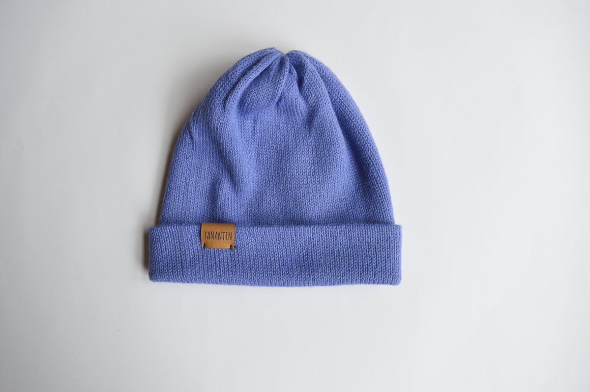 Knitted Hat | Lavender Fields | 100% Alpaca Wool