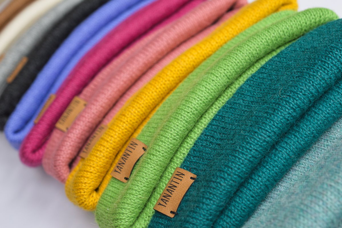 Knitted Hat | Grasshopper Green | 100% Alpaca Wool