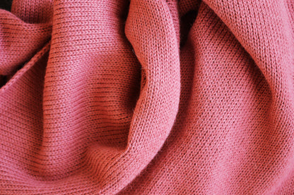 Knitted Scarf | Old Roses | 100% Alpaca Wool