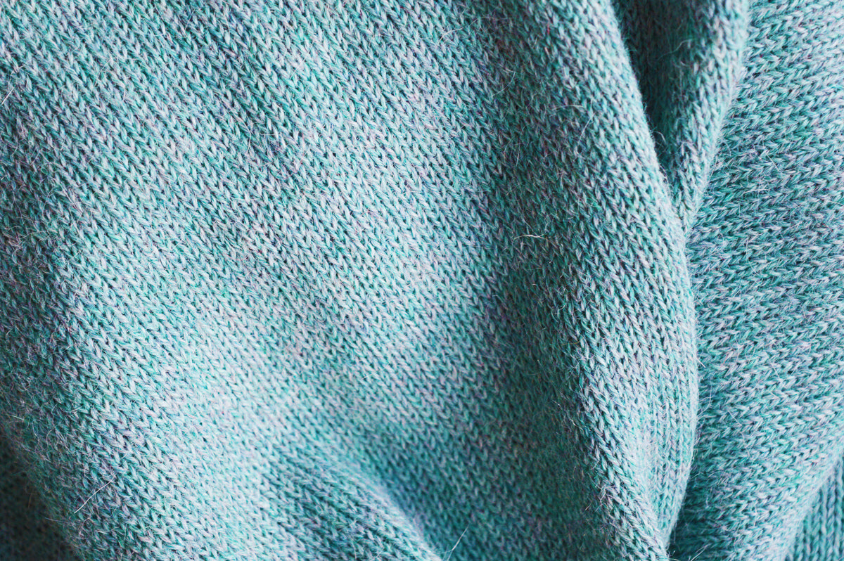 Knitted Scarf | Spring Breeze Blue | 100% Alpaca Wool