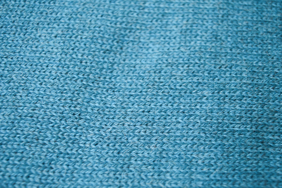 Knitted Scarf | Ocean Blue | 100% Alpaca Wool