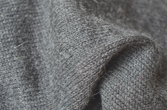 Knitted Scarf | Stormy Night Grey | 100% Alpaca Wool
