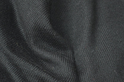 Knitted Scarf | Midnight Black | 100% Alpaca Wool
