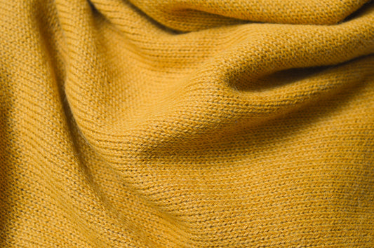 Knitted Scarf | Sunny Ocre | 100% Alpaca Wool