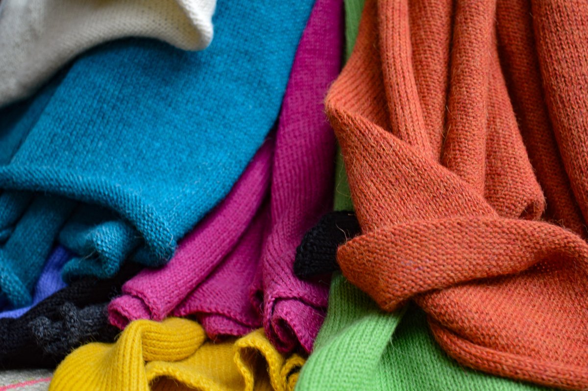Knitted Scarf | Funky Fuchsia | 100% Alpaca Wool