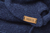 Chunky Scarf | Navy Blue | Baby Alpaca & Merino Wool Blend | Extra Large Size