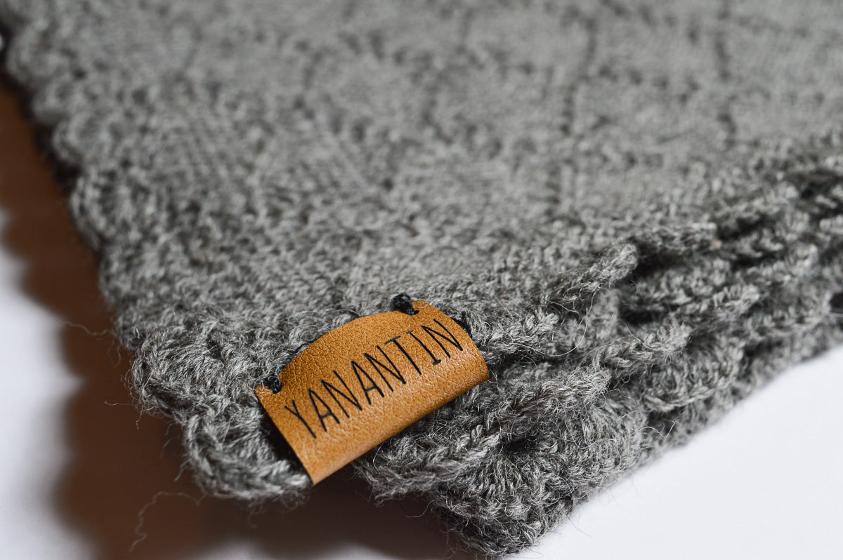 Knitted Baby Blanket | 100% Baby Alpaca | Undyed & Biodegradable (2.0)