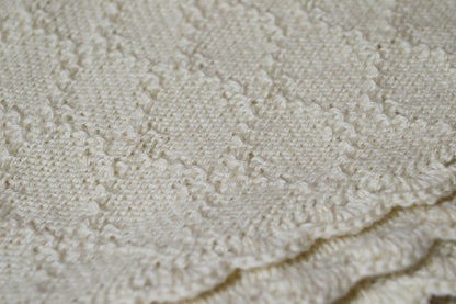Baby Blanket | 100% Baby Alpaca Wool | Baby Vanilla