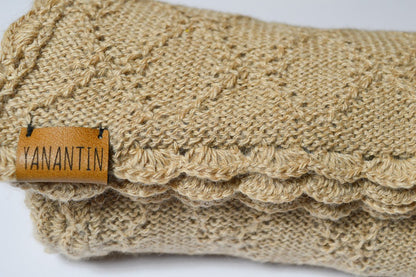 Baby Blanket | 100% Baby Alpaca Wool | Baby Bear