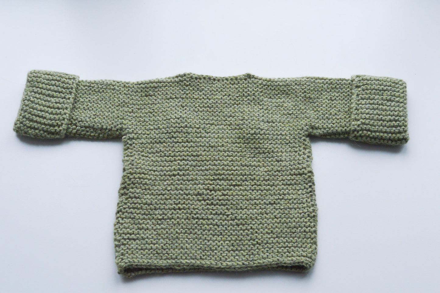 Baby Sweater | Baby Grass | 100% Baby Alpaca Wool | 6-12 Months