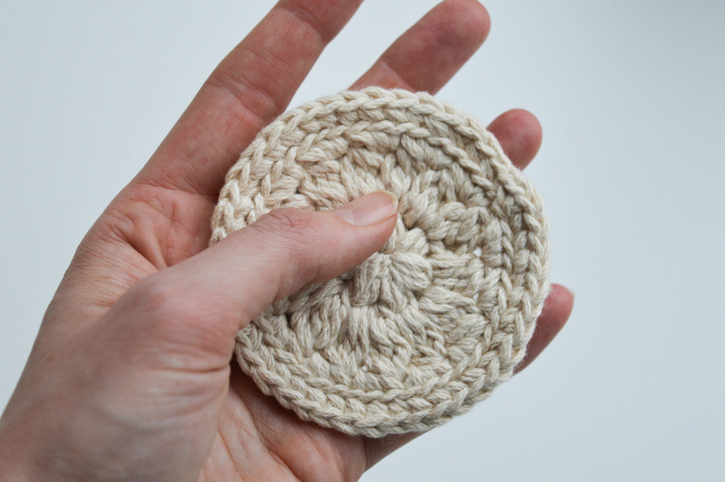 Cotton Pads | Hand-Crocheted | 100% Organic Cotton