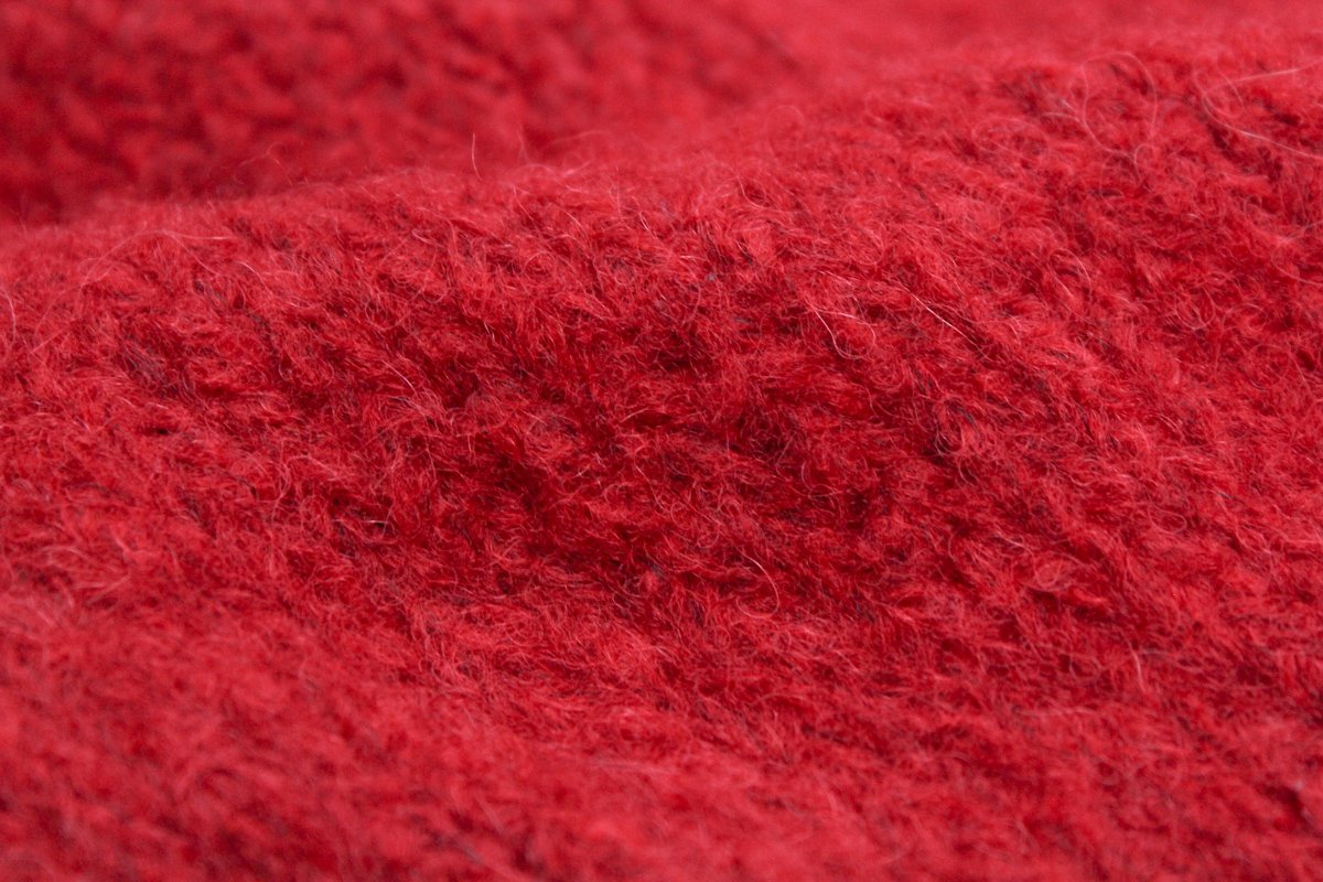 Textured Wool - Red Hot